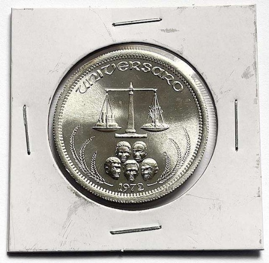 1972 Universaro World Trade 1 ozt .999 Silver