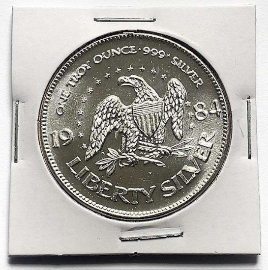 1984 Liberty Silver A-Mark 1 ozt .999 Silver