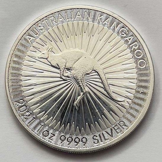 2021 Australia Kangaroo 1 ozt .9999 Silver