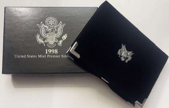 1998 U.S. Mint Premier Silver Proof Set (5-coins) No COA