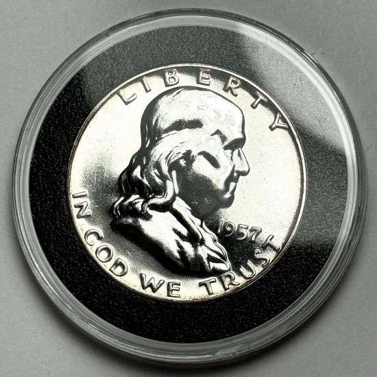 1957 Franklin Half Dollar PF68
