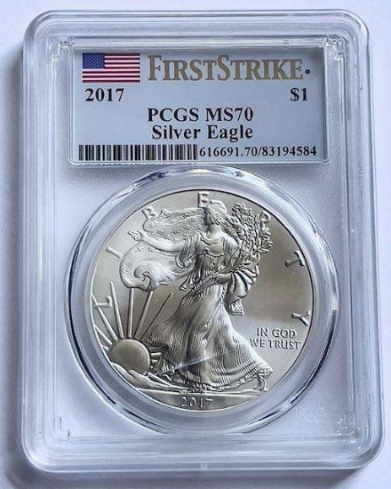 2017 American Silver Eagle PCGS MS70 First Strike