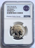 2023 Fiji Buffalo 1/2 ozt .999 Silver $1 NGC Reverse PF70 Early Releases