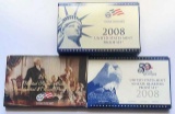 (3) 2008 United States Mint Proof Sets (23-coins)