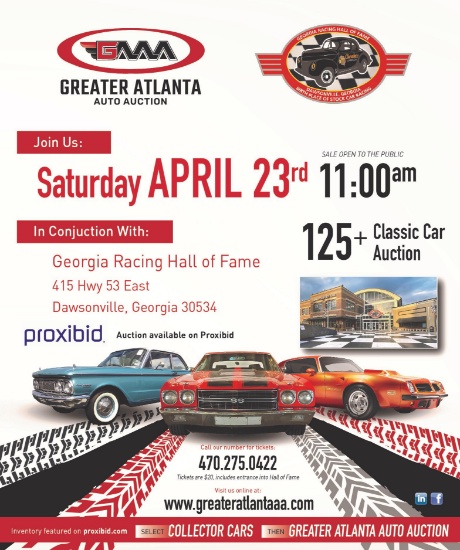 Greater Atlanta Auto Auction Auction Catalog - Georgia Racing Hall of