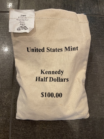 SEALED MINT BAG 2009 KENNEDY HALF DOLLARS