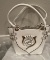 ITALIAN WHITE PURSE WITH LARGE ROSE