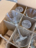 12 MARTINI GLASSES NEW IN BOX