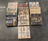 MINI PALLETS TABLE TOP COASTERS CUTE QUOTES