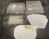 7 PLASTIC PLACE MATS DINING ROOM EASY TO WASH