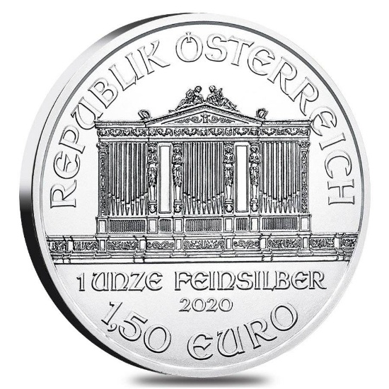 2020 1 oz Austrian Silver Philharmonic Coin (BU)