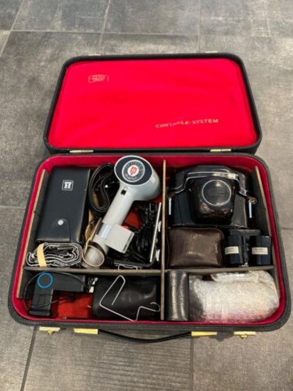 Near Mint ZEISS IKON Contarex SLR Vintage Camera RANGEFINDER LENS, Case & More