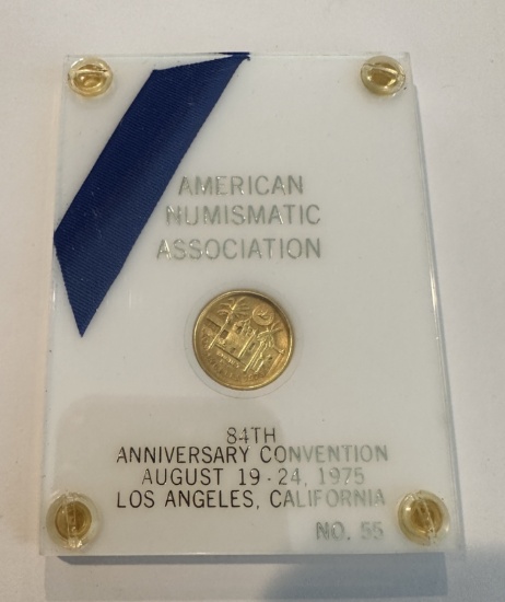 84 th AMERICAN NUMISMATIC ASSOCIATION ANNIVERSARY CONVENTION GOLD COIN