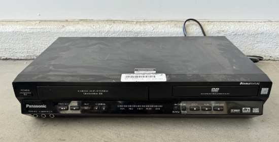 PANASONIC DOUBLE FEATURE DVD AND VHS SYSTEM