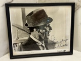 Vintage Framed Black And White Photograph Of Frank Sinatra (Autographed) By Reprise