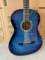 Rogue Fine Instruments Blue Acoustic Guitar