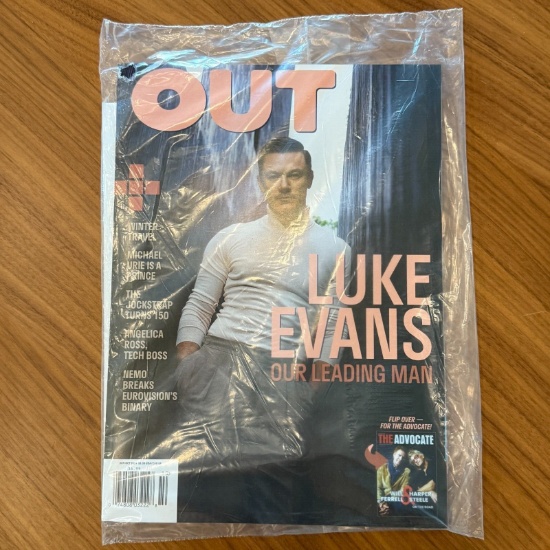 OUT Magazine Dual Issue Sept Oct 2024 Luke Evans / Advocate Harper Steele