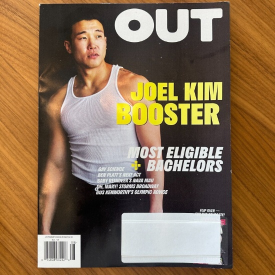 OUT & THE ADVOCATE Magazine July Aug 2024 Cyndi Lauper Joel Kim Booster