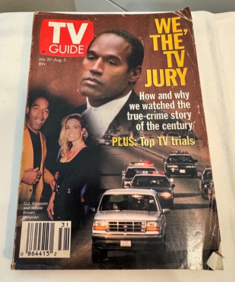 TV Guide Magazine July 30-Aug.5, 1994-OJ Simpson-We, The TV Jury + Top TV Trials