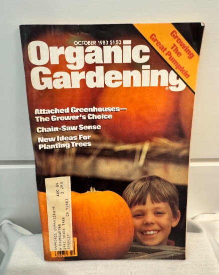 Organic Gardening Magazine from October 1983 - Growing The Great Pumpkin