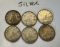 Lot of 6 Silver 10-Cent Coins – Canada, Elizabeth II and George VI