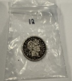 1914 Barber Silver Dime Coin
