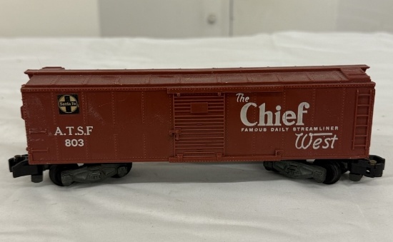 The Chief West A.T.S.F. 803 Boxcar – Vintage Collectible Daily Streamliner Train Car