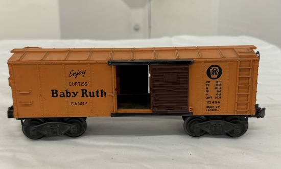 Lionel #X2454 Curtiss Baby Ruth Freight Car – Vintage Collectible Model Train Car