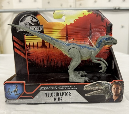 Jurassic World Amber Collection – Velociraptor Blue 6" Action Figure Collectible
