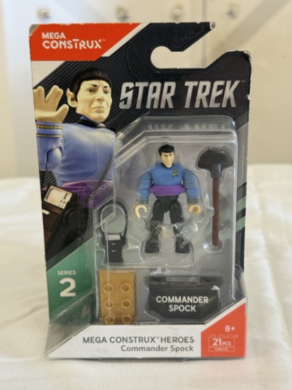 Star Trek Mega Construx Heroes Series 2 – Commander Spock Building Figure Collectible