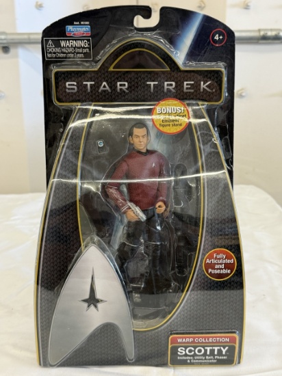 Star Trek Warp Collection Lot – Spock & Scotty Action Figures Collectible