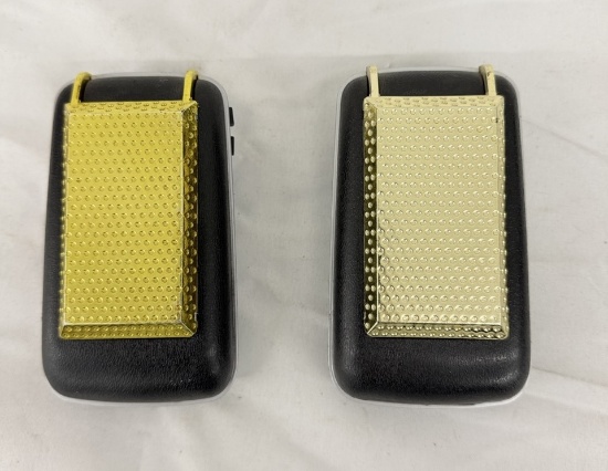 Set of 2 Playmates Star Trek Original Series Classic Communicators, Lights & Sounds