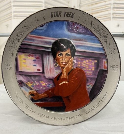 Star Trek 20th Anniversary Uhura Communications Officer Set – Vintage Collectible Plate 0223 of 1701