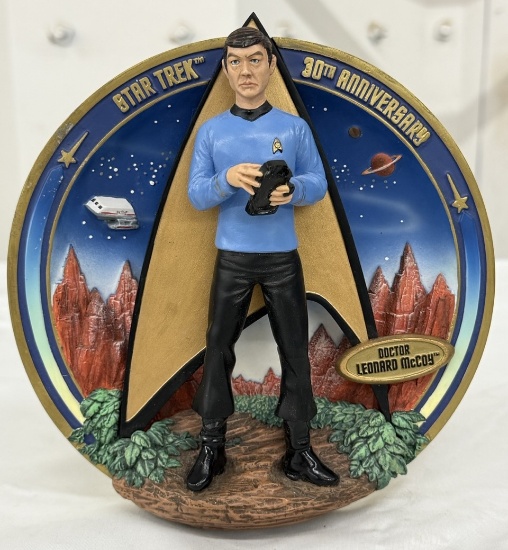 Star Trek 30th Anniversary Doctor Leonard McCoy Plate No. A 070B – Vintage Collectible Plate