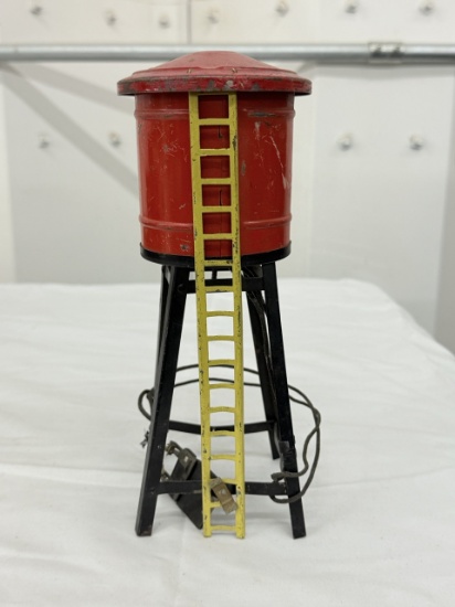 Vintage American Flyer Prewar O-Gauge Tin Water Tower – Rare Collectible Model Railroad Accessory