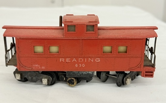 American Flyer 630 Reading Red Caboose – Vintage Miniature Train Car Collectible