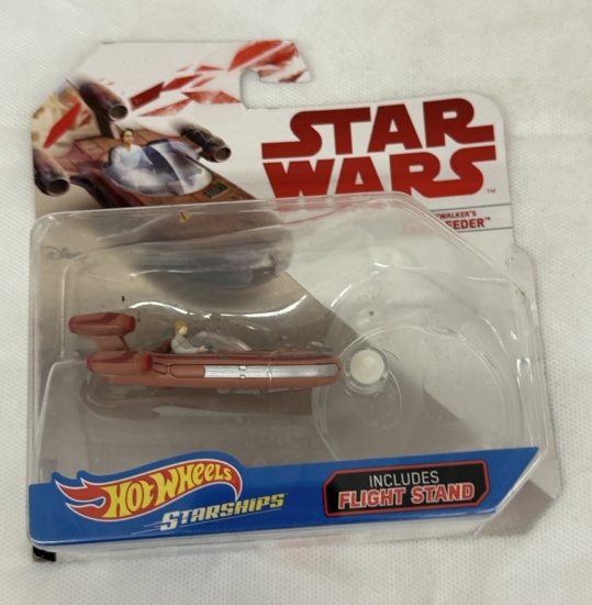 Hot Wheels Star Wars Starships Luke Skywalker's Landspeeder – Collectible