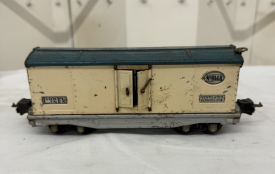 Lionel 814R Prewar Refrigerator Car – Vintage Miniature Train Collectible