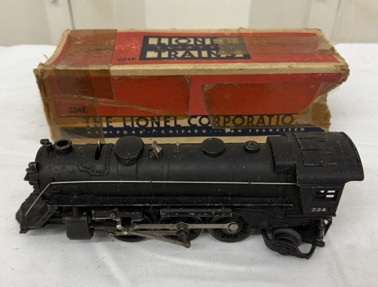 Lionel 224E Prairie 2-6-2 Steam Locomotive – Prewar Tinplate Miniature Train Collectible