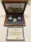 1880–1904 New Orleans Morgan Silver Dollar 3-Coin Set – Wooden Display Case with Certificate