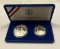 1886-1986 $1 Liberty Silver Dollar & Half Dollar in Case