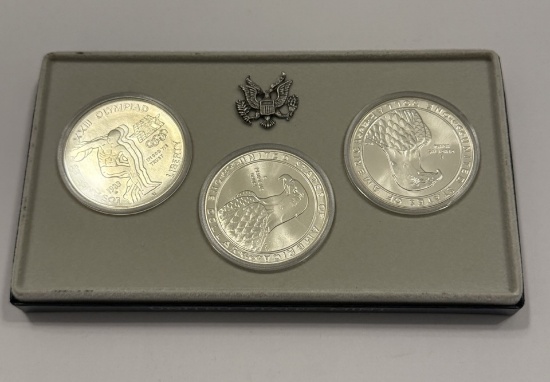 1983 United States Olympic 3-Coin Silver Commemorative Set