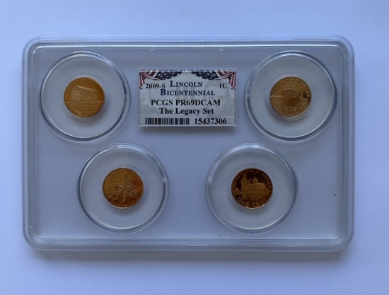 2009-S 1C Lincoln Bicentennial Cents Set - PCGS PR69DCAM - The Legacy Set