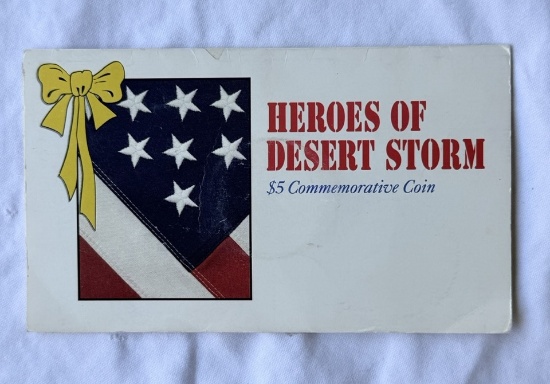 1991 Heroes of Desert Storm $5 Commemorative Coin