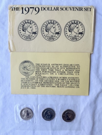 The 1979 Susan B. Anthony Dollar Souvenir Coins Set