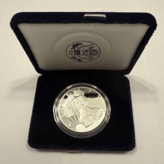1998 American Eagle Proof Silver Dollar Coin in Case