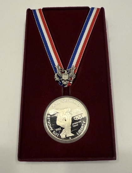 1983 Los Angeles Olympic Commemorative 90% Silver Dollar Coin