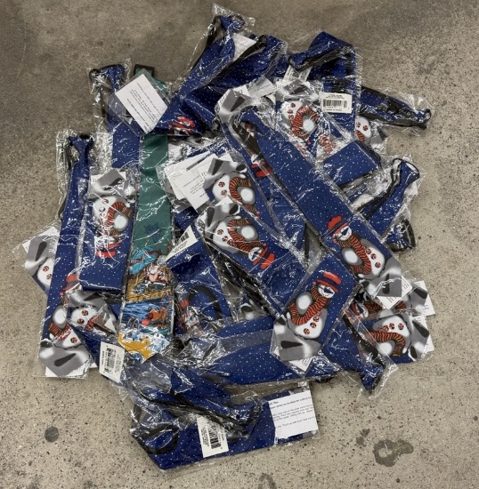 Lot of Snowman Christmas Bow Ties