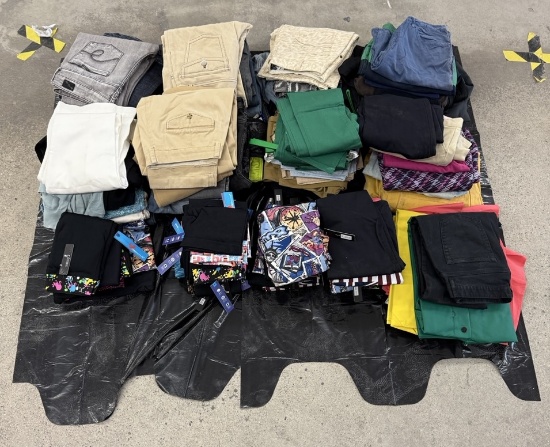 Lot of Mixed Women’s and Men’s Pants, New & Pre-Owned