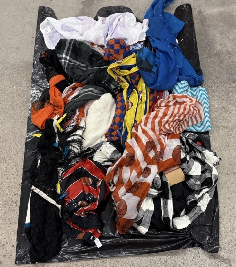 Lot of Mixed Lightweight Scarves